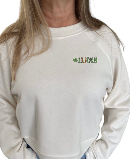 Women's "Lucky" Fleece Crop