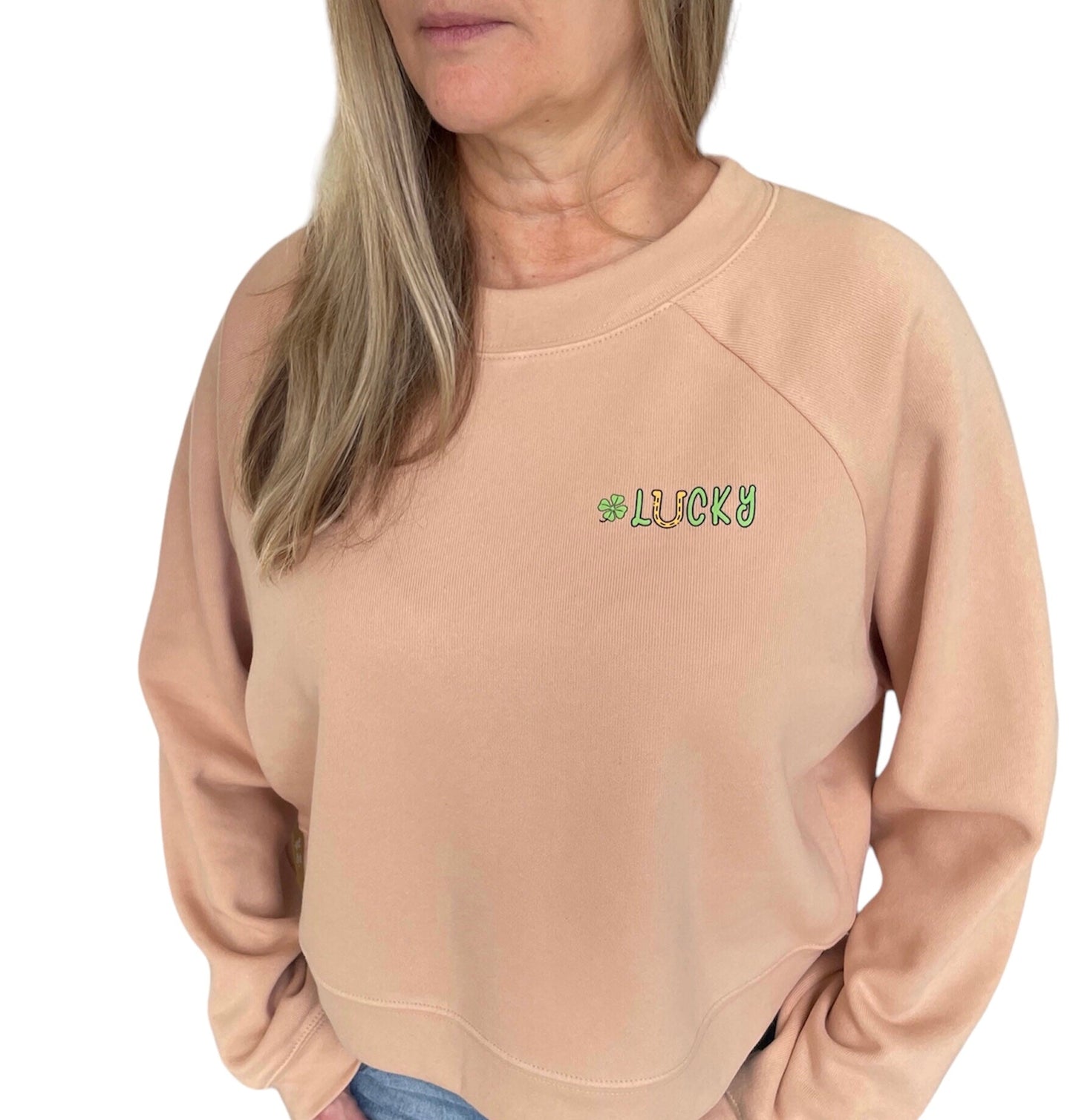 Women's "Lucky" Fleece Crop